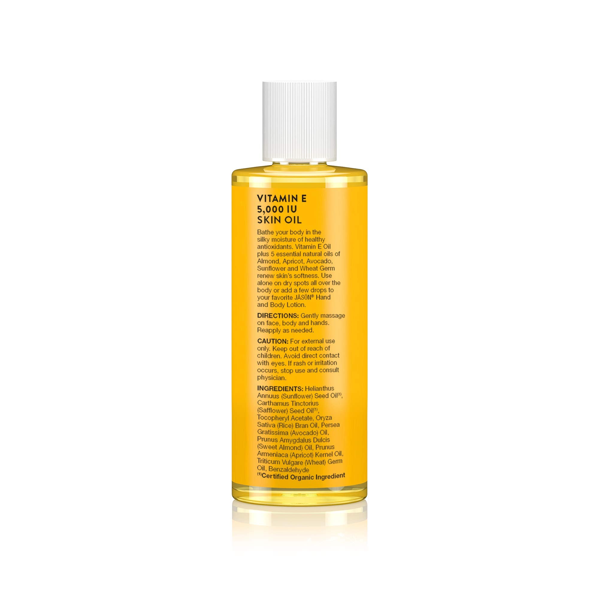JASON Vitamin E Oil 5,000 IU Pure Oil, 4 Ounce Bottles (Pack of 3)